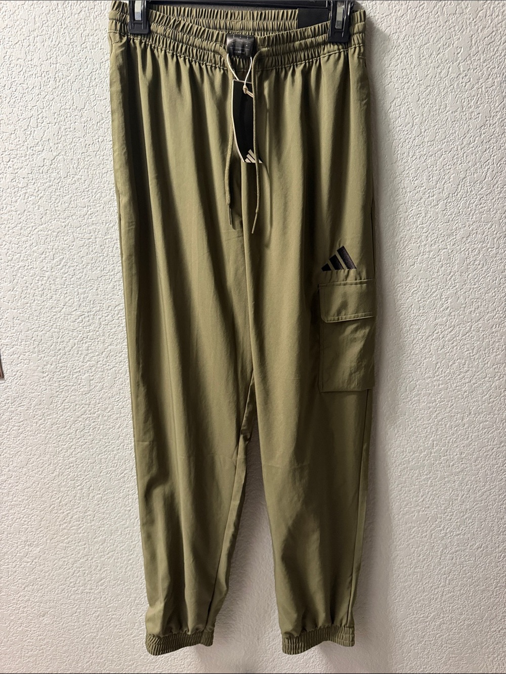 adidas Olive Green Men's Cargo Jogger Pants
